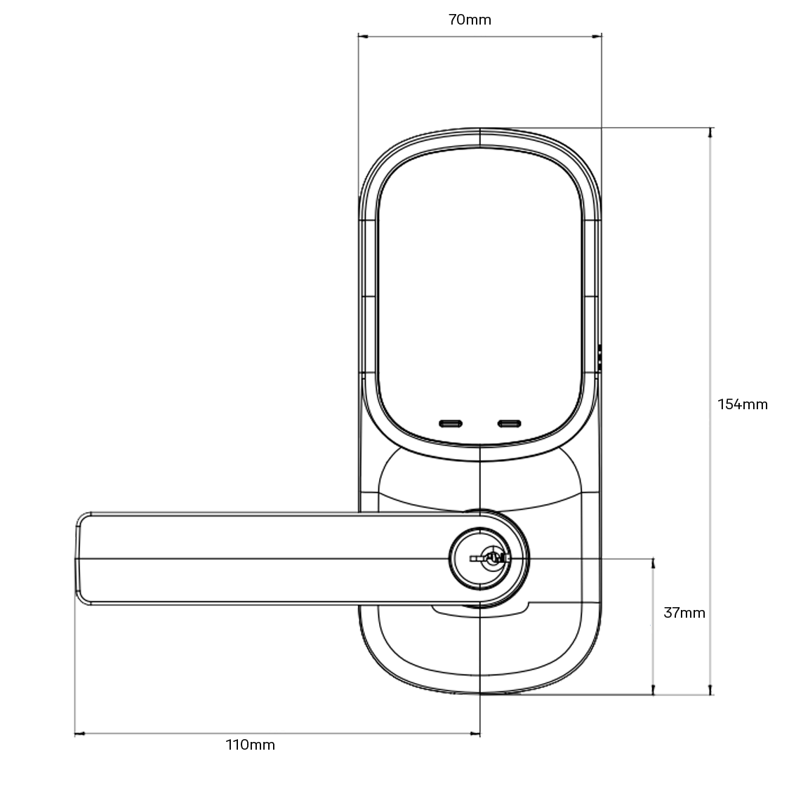 YALE Assure Digital Keyed Entrance Lock