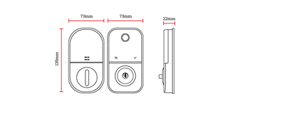 Lion Head Flinders Digital Deadbolt Lock